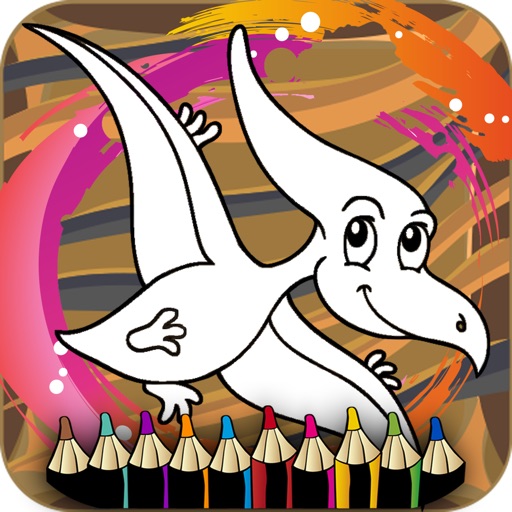 Dinosaur coloring game - Activities for preschool Icon