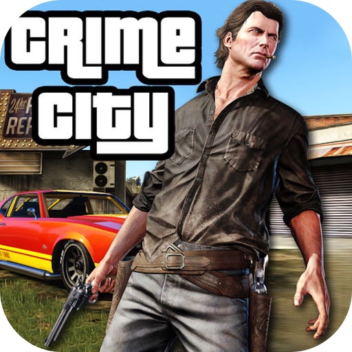 Crime City Theft kill Auto sniper shooting games Icon