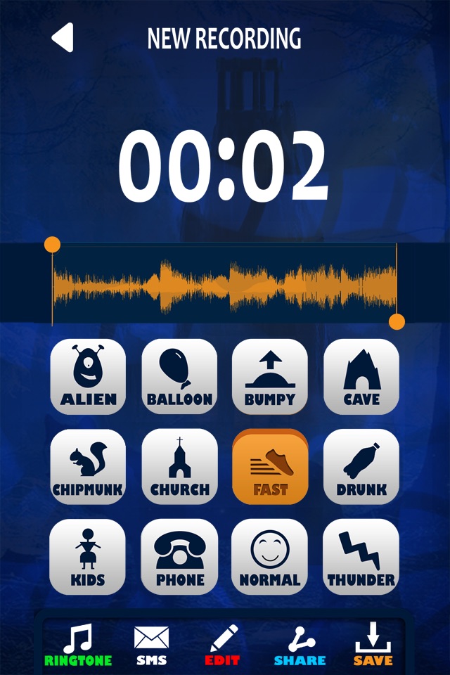 Scary Voice Changer – Ringtones and Sound.s Editor screenshot 2