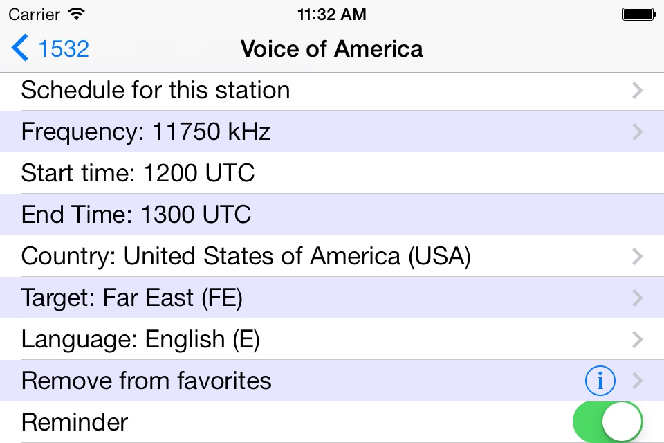 Shortwave Broadcast Schedules screenshot 2