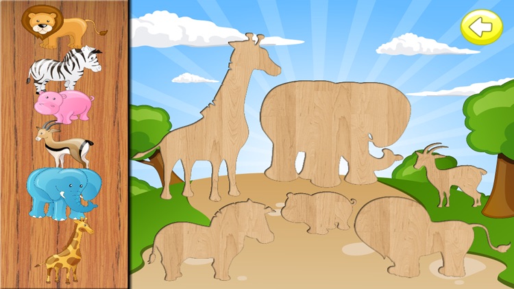 Easy Animal Puzzles for Toddlers and Kids