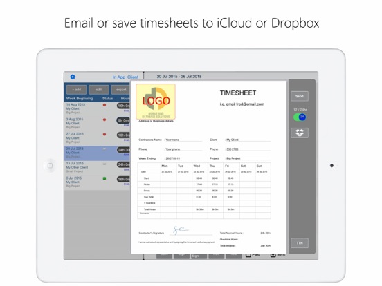 Timesheet PDF screenshot 3