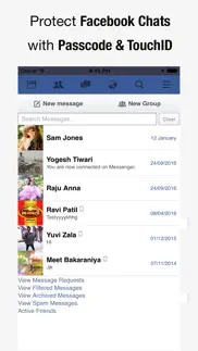 lock for messenger - chats iphone screenshot 2