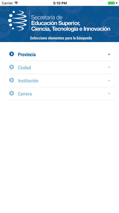 Senescyt - Oferta Académica screenshot 2
