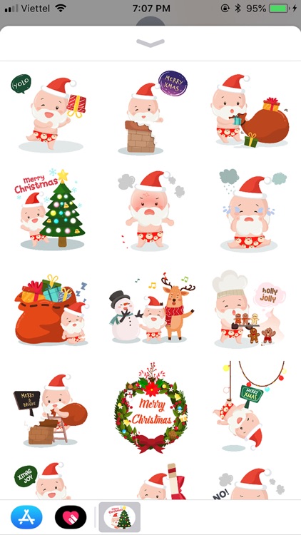 Christmas BoKid Funny Stickers