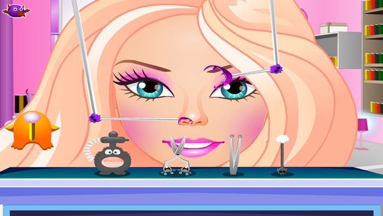 The princess cleaned the nasal cavity - baby games