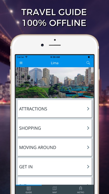 Lima Travel Guide with Offline Street Map!