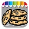 Free Coloring Page Game Draw Cookies Version