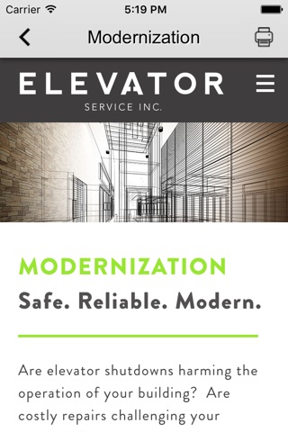 Elevator Service Inc. screenshot 3
