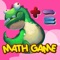 Dinosaur fast math game for 1st grade homeschool