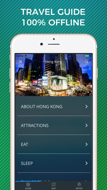 Hong Kong Travel Guide with Offline Street Map