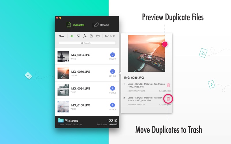 FileBeats - Live Duplicate finder &amp; Rename thumbnail 3