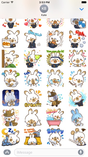 WorkeRabbit -  Sticker for iMessage(圖5)-速報App