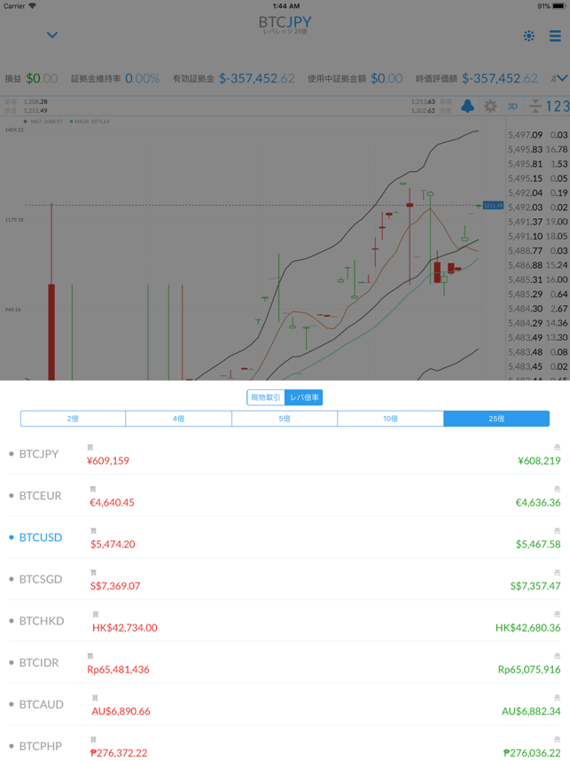 QUOINEX Screenshot