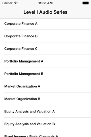 L1 CFA® Exam Audio Series screenshot 3