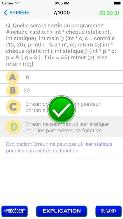 Questions de génie informatique