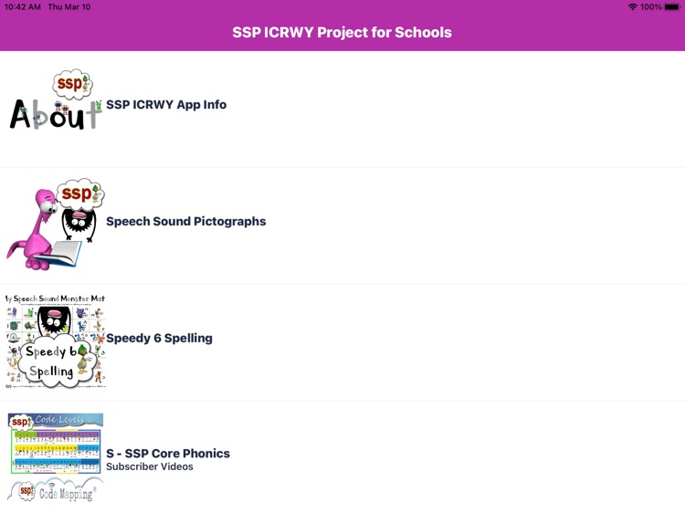 SSP ICRWY Project for Schools