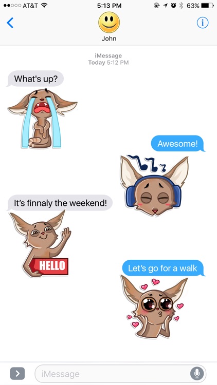 Little and Funny Jerboa Stickers