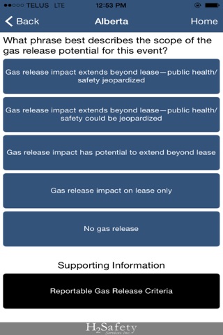 Emergency Assessment Matrix screenshot 2