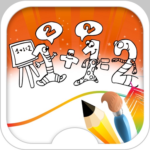 Math Coloring Book Icon