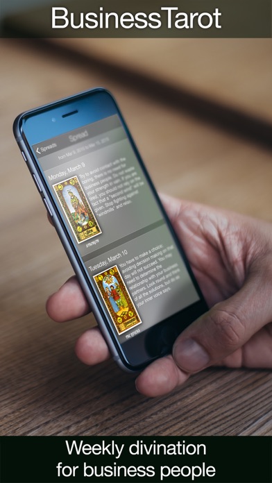 How to cancel & delete Tarot Cards for Business: Weekly divinations from iphone & ipad 1