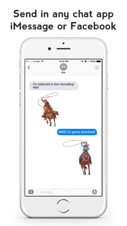 HorseMoji - Quarter Equestrian Horse Emoji Sticker