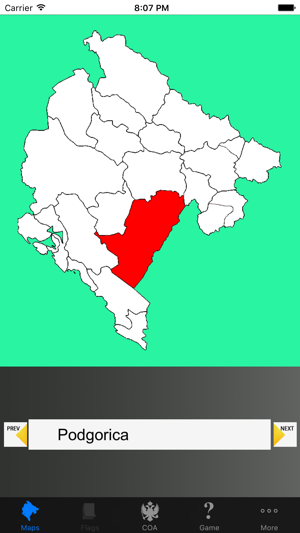 Montenegro Municipality Maps and Coat of