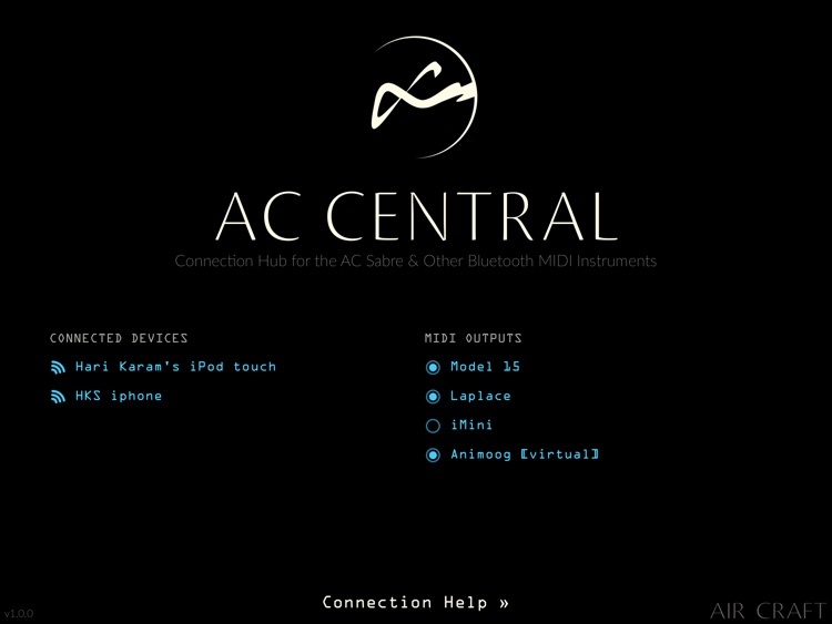 AC Central: Bluetooth MIDI & AC Sabre Auto-Connect