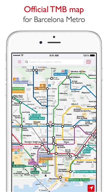 Barcelona Metro - TMB map and route planner screenshot-0