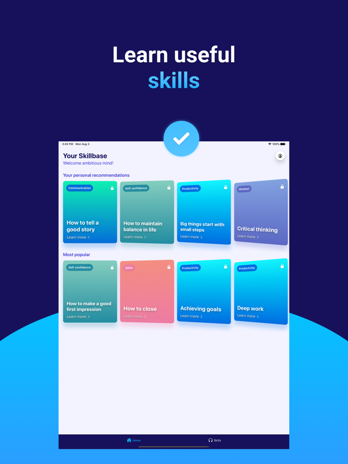 Skillbase Learn new skills