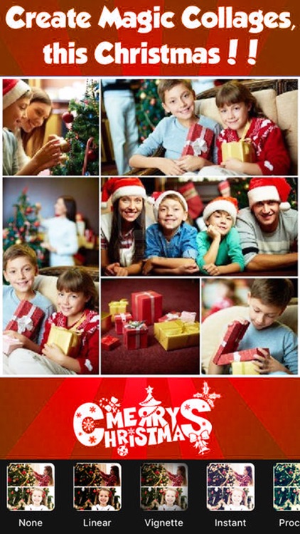 Merry Christmas Collage Frames