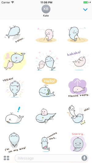 Gavin The Cute Whale English Stickers(圖2)-速報App