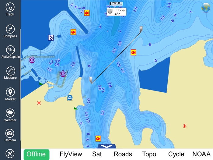 Oklahoma lakes - fishing Hd gps charts navigator