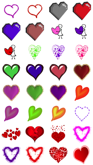 Artful Hearts: Artsy Heart Stickers(圖3)-速報App