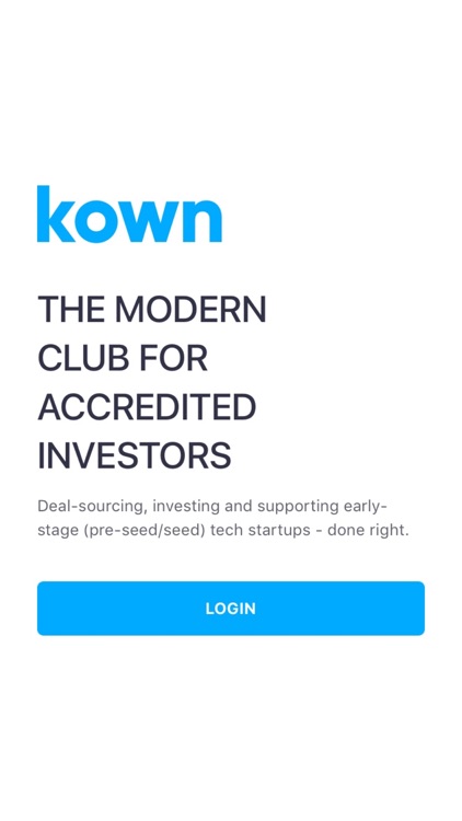 Kown - Invest in Startups (accredited investors)