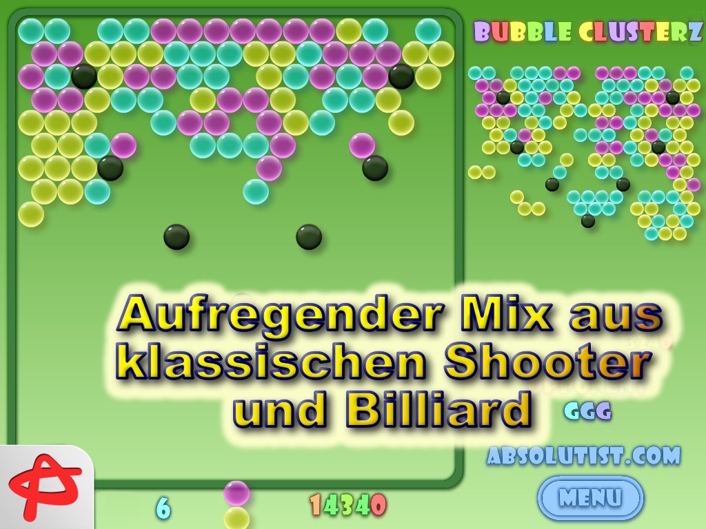 Bubble Clusterz Puzzle HD screenshot 3