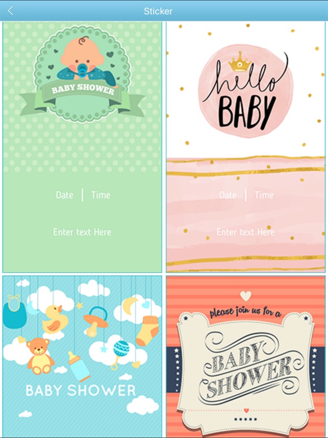 Baby Shower Invitation Cards Maker Hd On The App Store