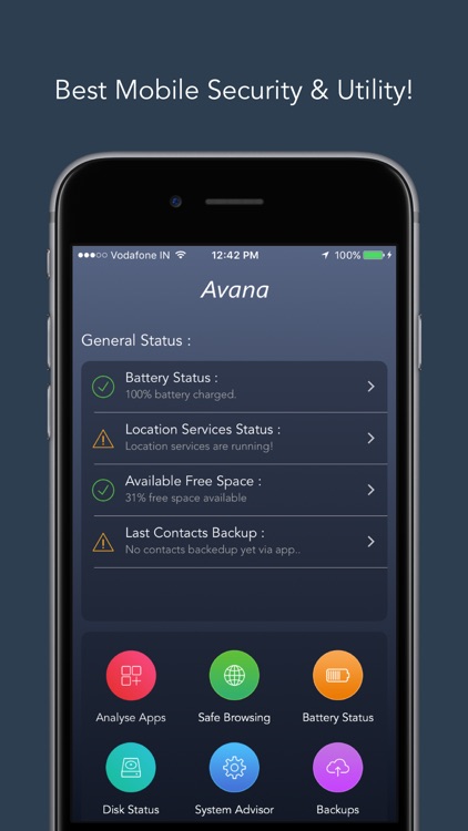 Avana : App Analyzer, Safe Browser & Disk Manager!