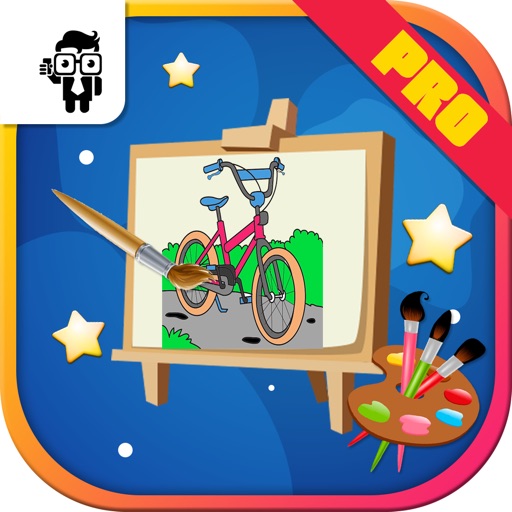 Transporting Kids Coloring Book Pro Icon