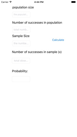 Hypergeometric Caculator