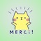 French Cat 2 Stickers