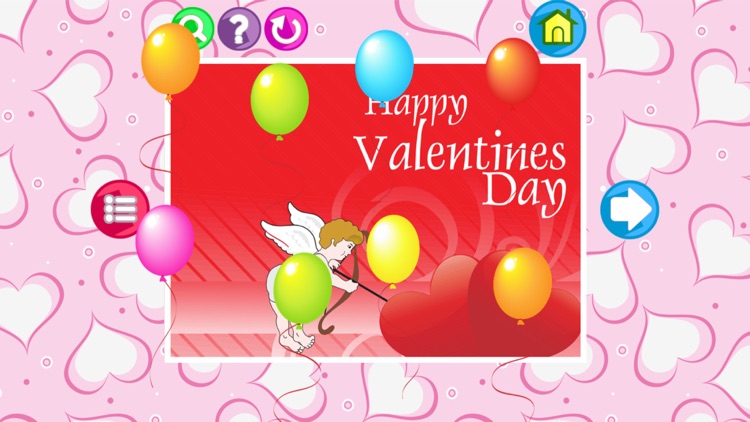 Valentine jigsaw puzzle games for kids toddles screenshot-4