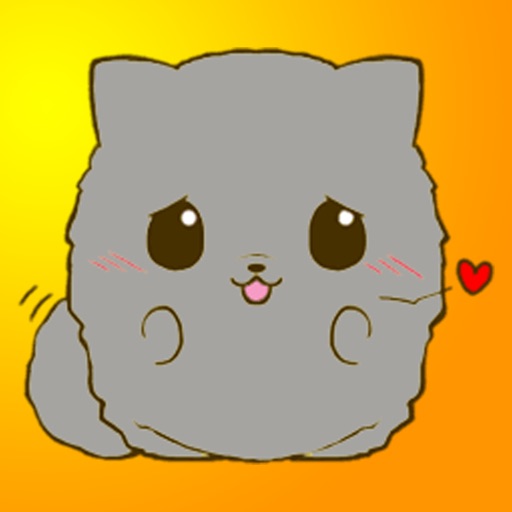 Fluffy Kitty 2 Stickers iOS App