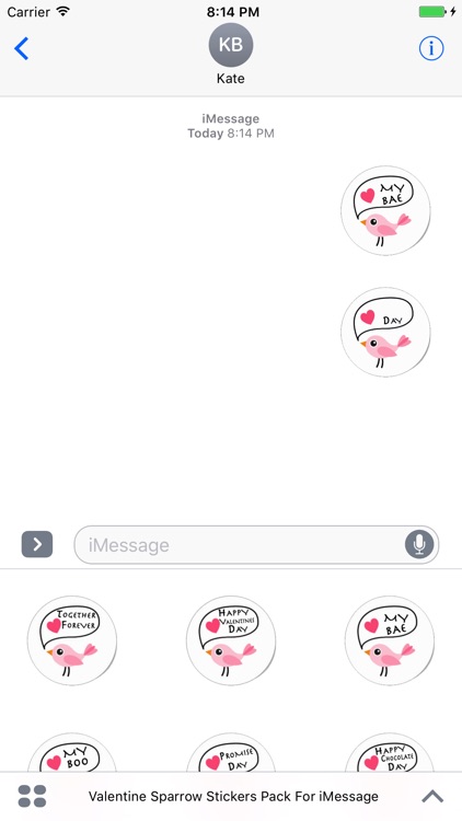 Love-Bird Stickers Pack For iMessage