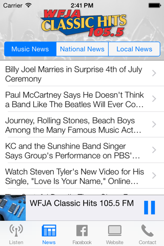 WFJA Classic Hits and Oldies 105.5 FM screenshot 2