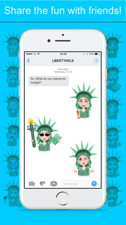 LibertyMoji - The Statue of Liberty emoji app screenshot-3