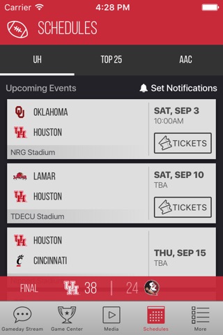 Houston Cougars Gameday screenshot 4