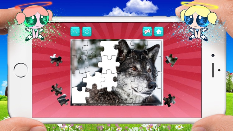 Wolf Jigsaw Puzzles, Drag and Drop Puzzle for Kids