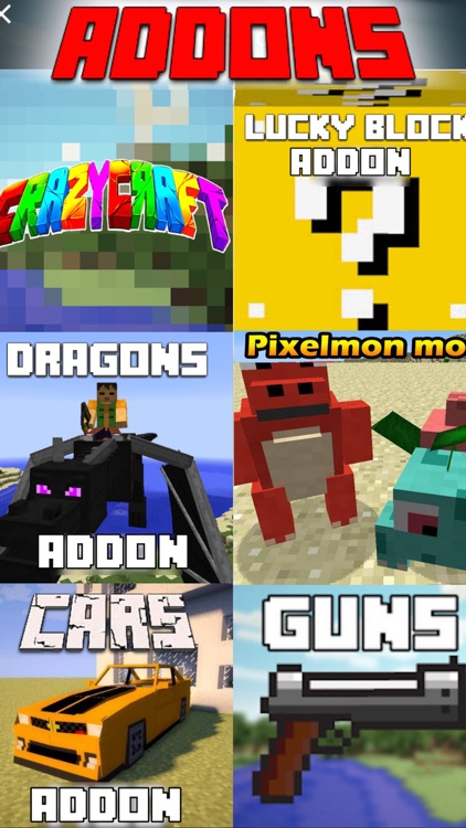 Add Ons for Minecraft PE - Minecraft Pocket Addons