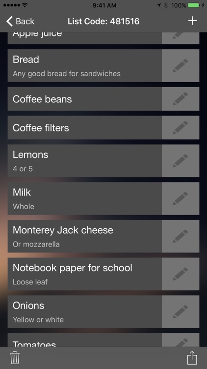 Shared Family Grocery List By Andrew Dennistoun